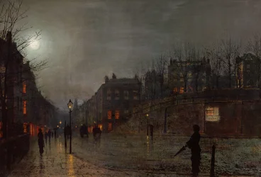 Naar huis gaan bij schemering, 1882