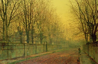 In de gouden gloed van de herfst, 1884