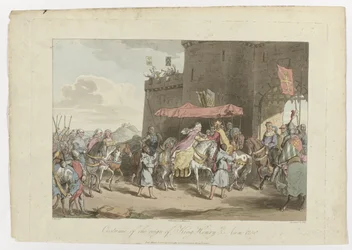 Kostuum uit het bewind van koning Hendrik 3, Anno 1250, 1 maart 1814