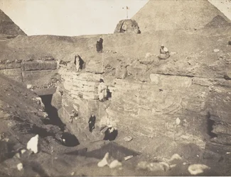 Opgravingen bij de Sfinx, 1853