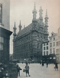 Het Stadhuis, Leuven, België, c1900 1914-1915