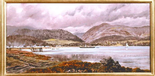Brodick Pier, 20 augustus 1886