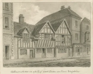 Burton-upon-Trent - Oude Huizen aan de Hoofdstraat