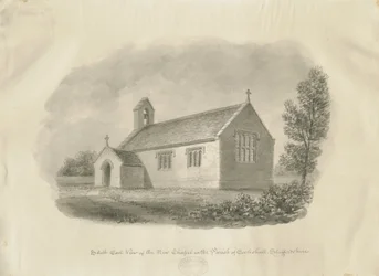Eccleshall - Cotes Heath Kapel: sepia tekening
