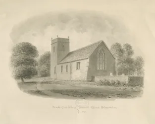 Farewell Kerk: sepia tekening