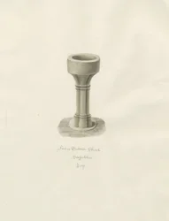 Doopvont in Butterton Kerk