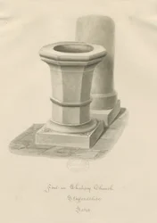 Doopvont in Chebsey Kerk