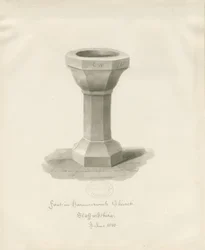 Doopvont in Hammerwich Kerk