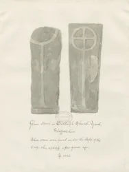 Grafstenen in Biddulph Kerkhof