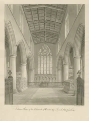 Interieur van Penkridge Kerk