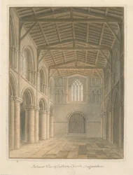 Interieur van de Priory Kerk van Tutbury