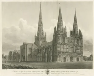 Lichfield Kathedraal - Noordwestelijke Aanblik
