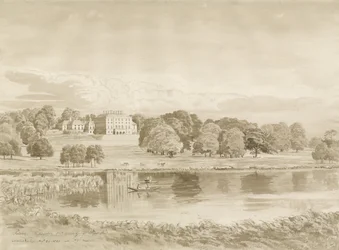 Patshull House: sepia wash tekening, 26 aug 1820
