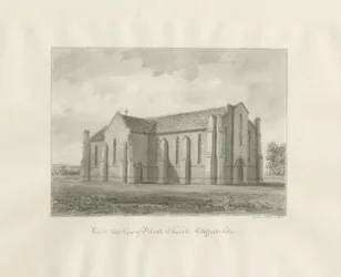 Pelsall Kerk: sepia tekening