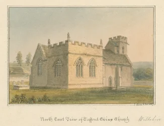 Wiltshire - Teffont Evias Kerk, 1817