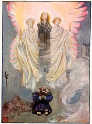 Faust van Gounod, Akte V scène i (kleurenlitho)