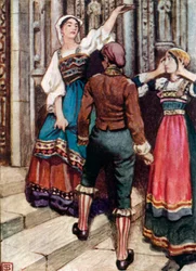 Pietro Mascagni, Cavalleria Rusticana (kleurenlitho)