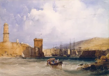 De Ingang van de Haven van Marseille