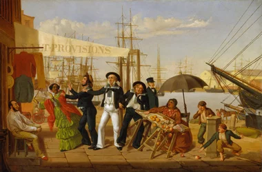 Na een lange cruise, 1857