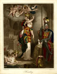 Allegorische weergave van heraldiek