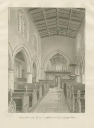 Interieur van Blithfield Kerk
