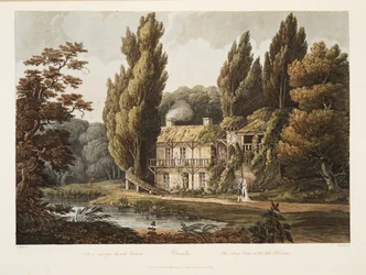 Versailles, de eetkamer in het kleine Trianon, illustratie uit Versailles, Parijs en Saint Denis, uitgegeven 1805