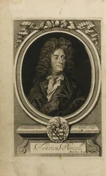 Portret van de componist Henry Purcell 1659-1695, 1702