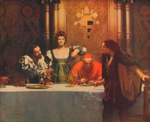 Een glas wijn met Cesare Borgia, 1893, 1914