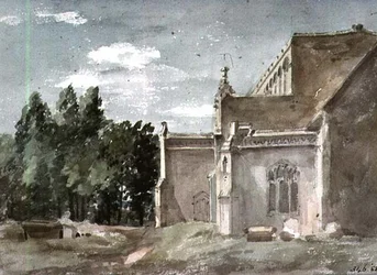 Kerk van East Bergholt: uitzicht vanuit het oosten