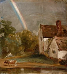 Flatford Lock en molen