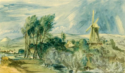 Ford Road en Rope Walk met de Windmolen, nabij Folkestone