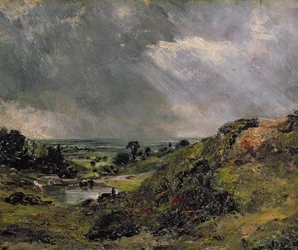 Hampstead Heath, Branch Hill Pond, 1828
