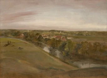 Stratford Saint Mary vanaf de Coombs, ca. 1800