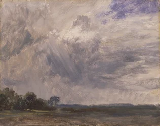 Studie van een bewolkte hemel