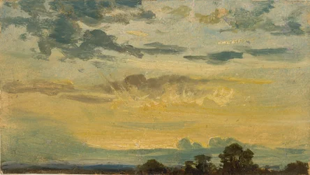 Zomerzonsondergang, begin 19e eeuw