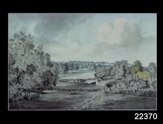 De Vallei van de Stour, met de kerk van Langham in de verte