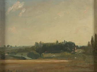 Uitzicht richting de pastorie, East Bergholt