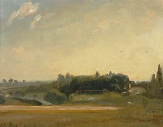 Uitzicht richting de pastorie, East Bergholt
