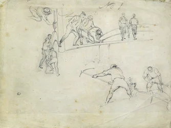 Bouw van de London en Birmingham Railway, c.1835