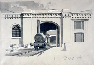 Locomotief Machinehuis, Camden Town, 1839