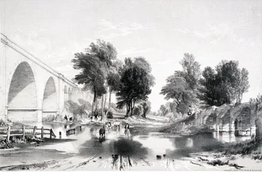Viaduct over de River Blythe, London & Birmingham Railway, 1839