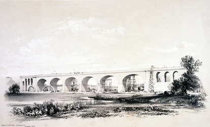 Wolverton Viaduct, augustus 1837