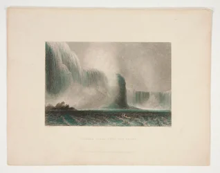 Niagara Falls vanaf de Veerboot, illustratie voor Nathaniel Parker Willis