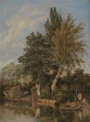 Jongens badend op de rivier de Wensum, Norwich