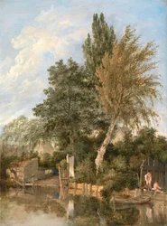 Jongens badend op de rivier de Wensum, Norwich