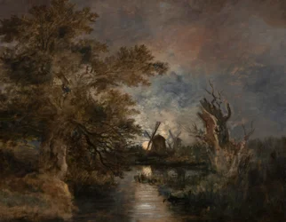 Maanlicht op de Yare, ca. 1816-1817 (olieverf op doek)