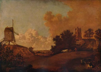 Oude Orford Kerk en Molen, Suffolk, ca. 1782