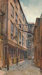 Gouden gebouwen, Strand, Westminster, Londen, ca. 1880