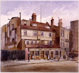 Old George Inn, Trinity Square, Londen, 1883