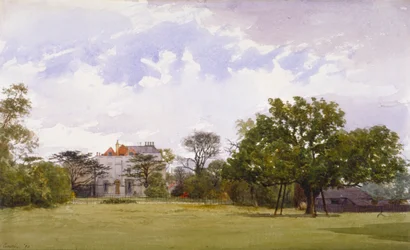Zijaanzicht van Turret House, Lambeth, Londen